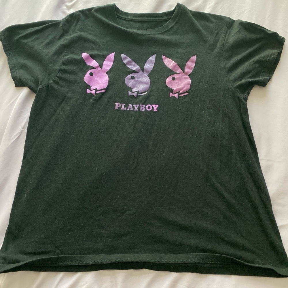 PLAYBOY Kids Tee with Pink and Purple Bunny Design